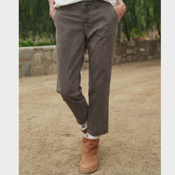 Frank & Eileen WICKLOW The Italian Chino Performance Twill Size: 4 CHOCOLATE - Picture 1 of 16